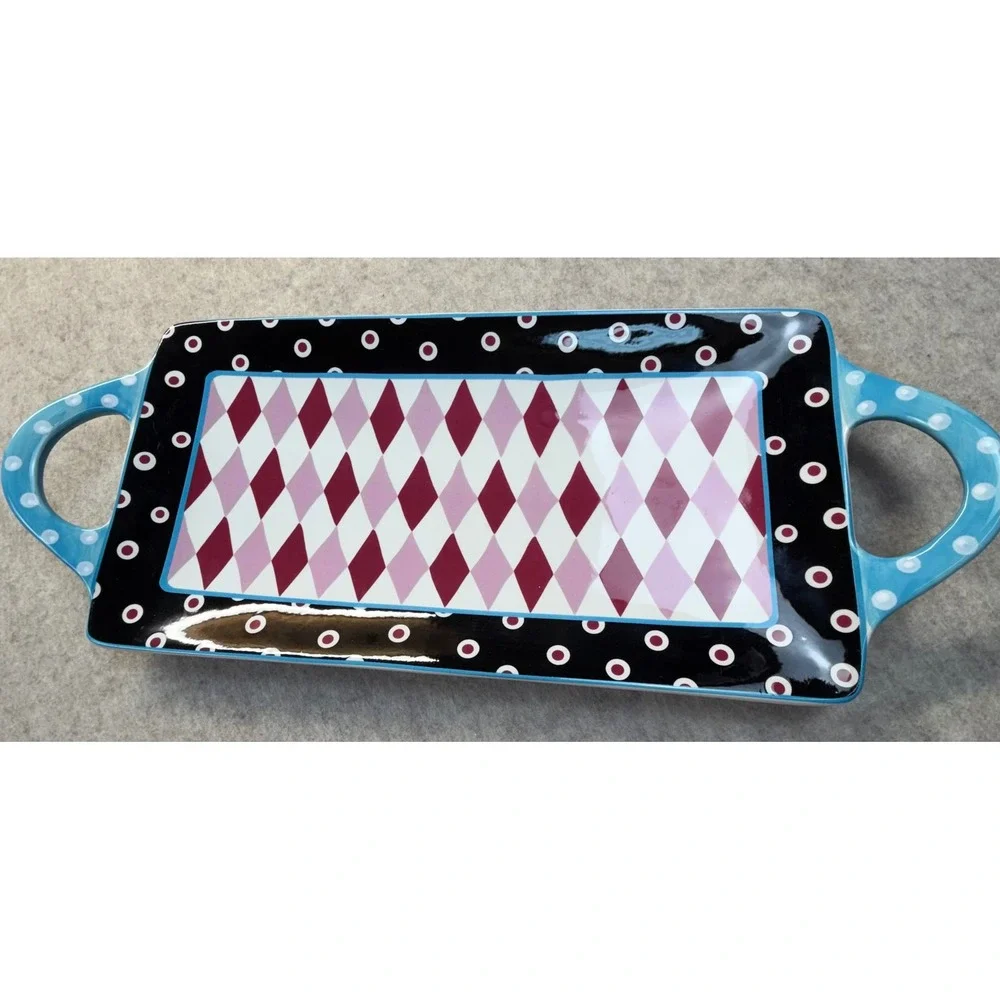 Certified International Serving Tray Unisex OS Multicolor Hearts‎ of Hope 2019